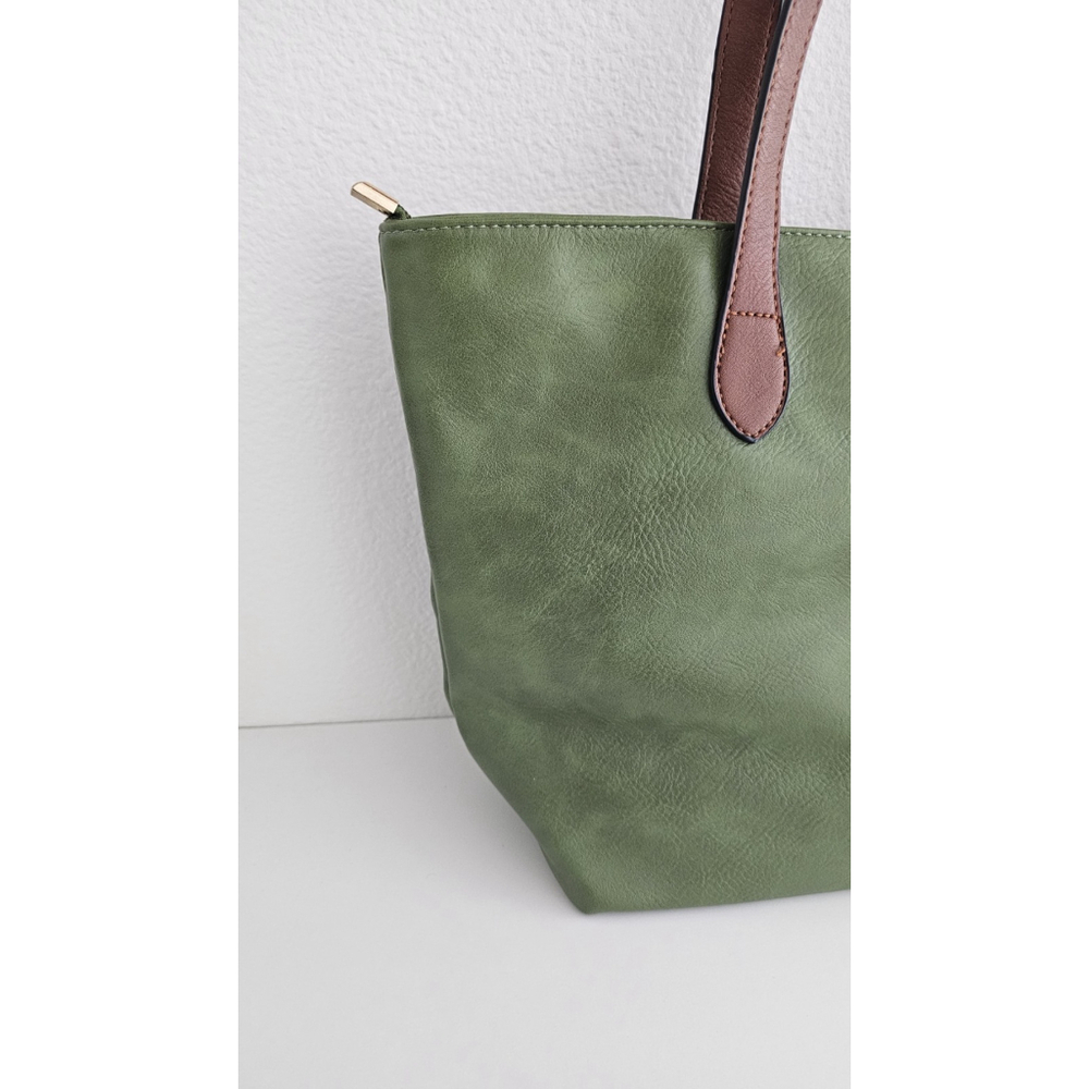 Long & Son London Olive Green Tote Bag - Excellent Pre-owned Condition - Picture 2 of 15